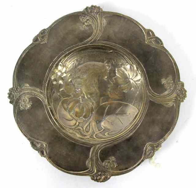 Appraisal: An Art Nouveau style plaque cast with head of a