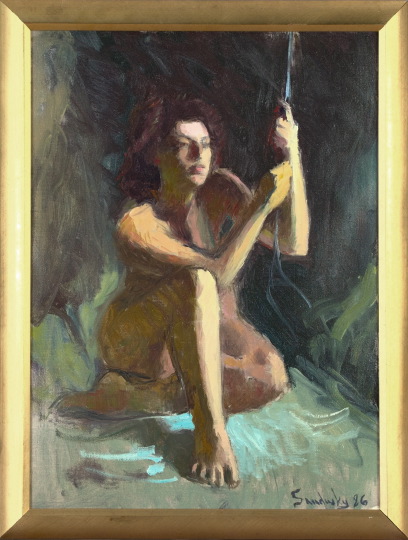 Appraisal: Phil Sandusky American New Orleans Contemporary Nude with Rope oil