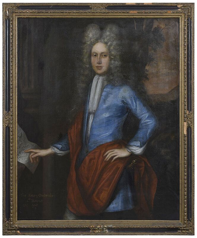 Appraisal: British School Portrait th century Sir Henry Goodricke th Baronet