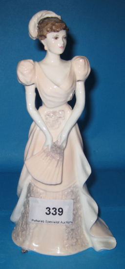 Appraisal: Coalport Chantilly Lace Figure Velvet Boxed