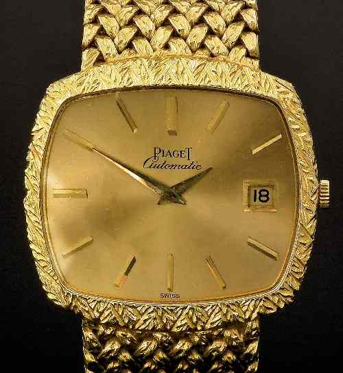 Appraisal: A s gentleman's Piaget automatic wristwatch in k gold case