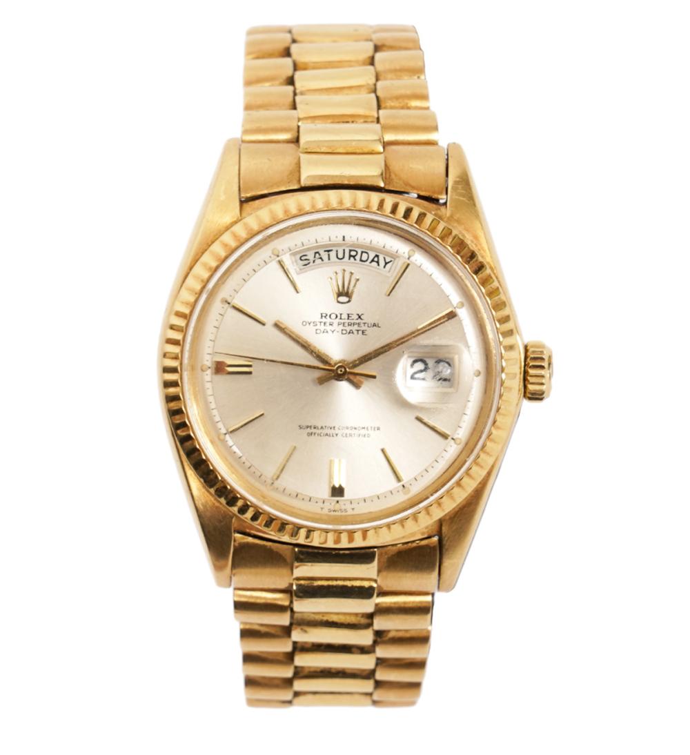 Appraisal: GENTLEMAN'S ROLEX K YG DAY-DATE WATCHGentleman's K yellow gold wristwatch