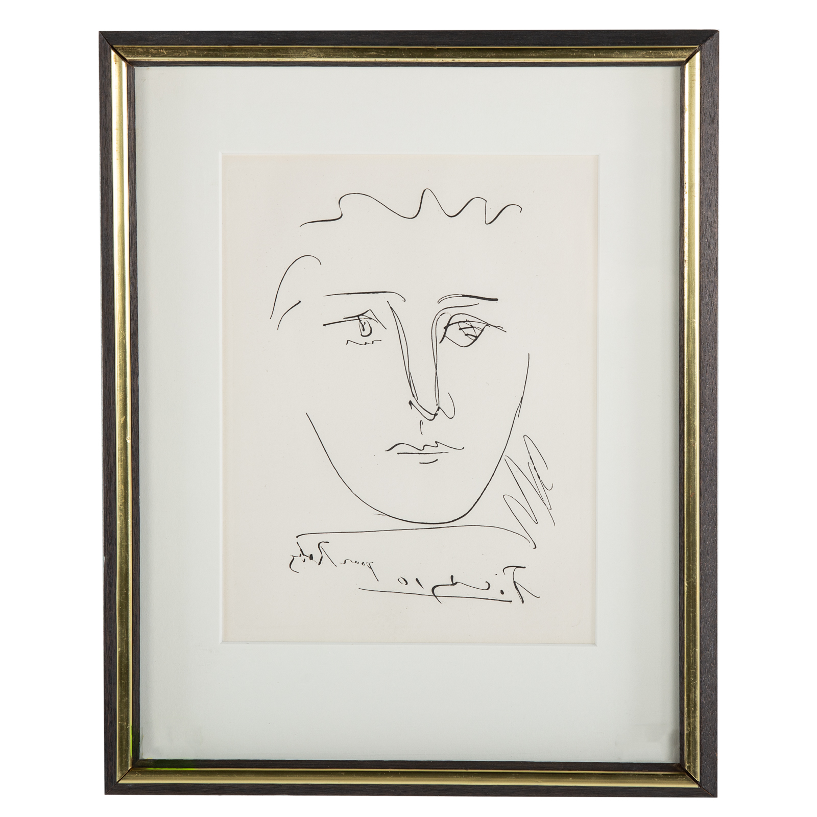 Appraisal: PABLO PICASSO POUR ROBIE ETCHING Spanish - Etching signed and