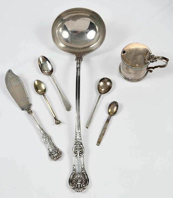 Appraisal: Pieces English and Continental Silver Items including pieces English silver