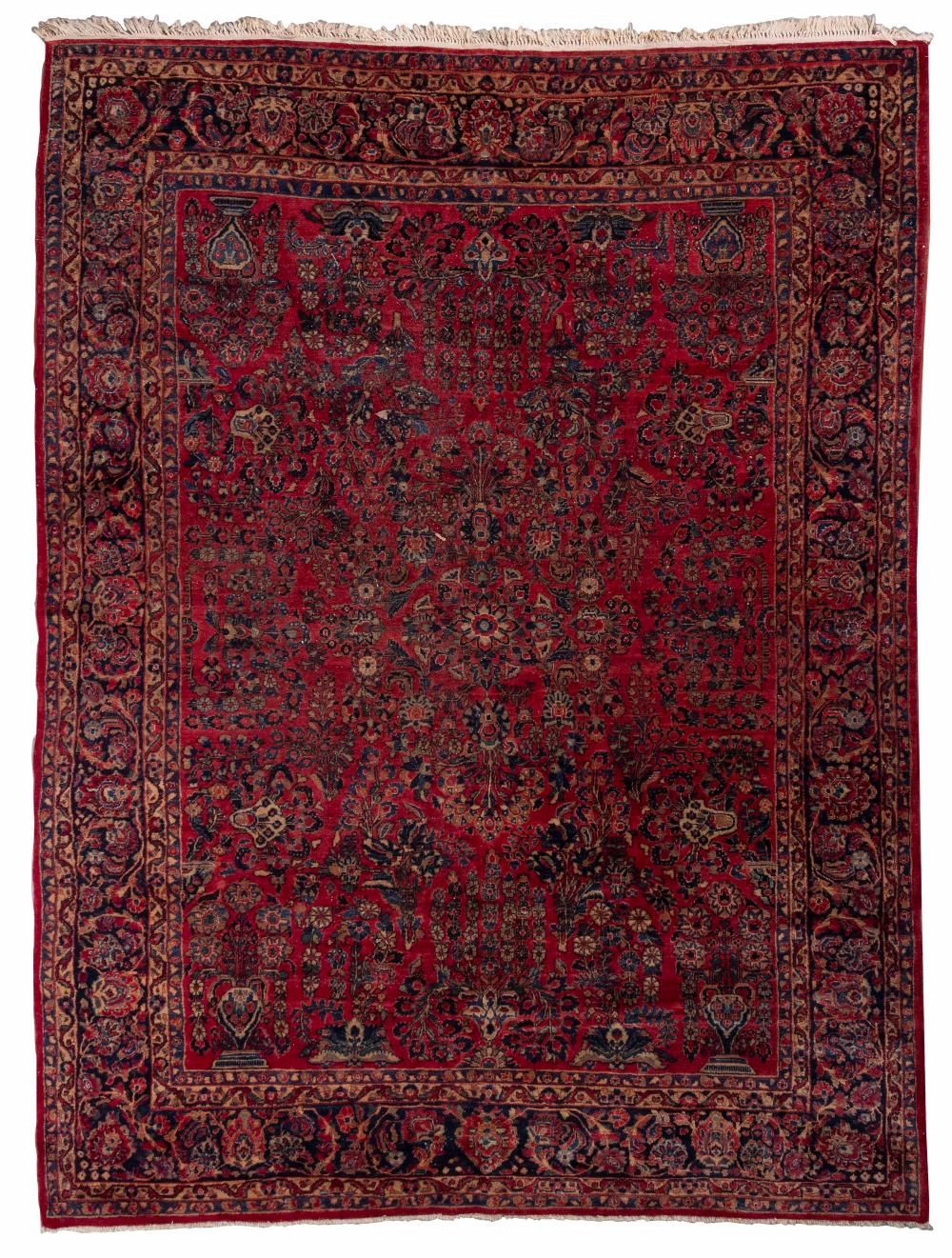 Appraisal: SAROUK RUG X CIRCA SAROUK RUG ' X ' Circa