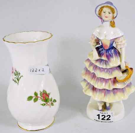 Appraisal: Royal Doulton Figure Meg HN and a Aynsley Vase seconds