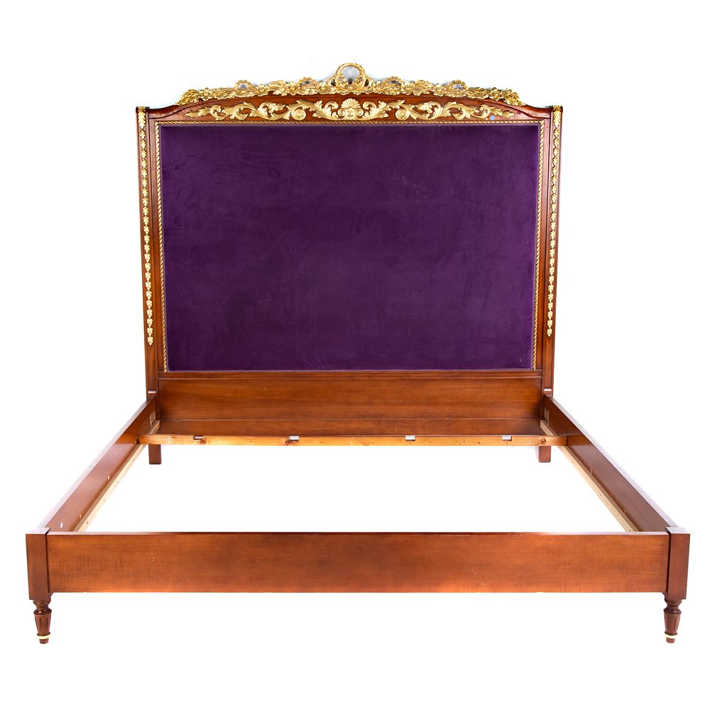 Appraisal: Louis XVI Style Mahogany Bed by Angelo Cappellini th century