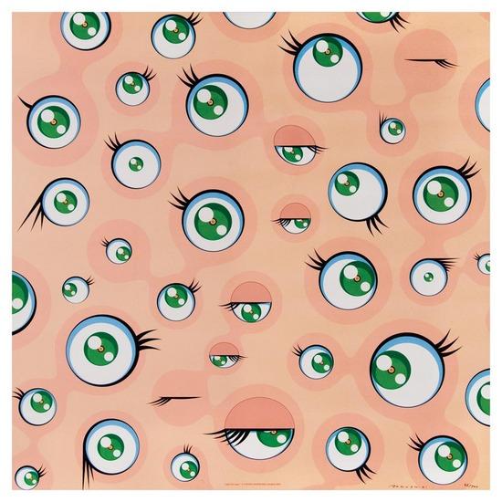 Appraisal: Takashi Murakami b jelly fish eyes offset lithograph printed in