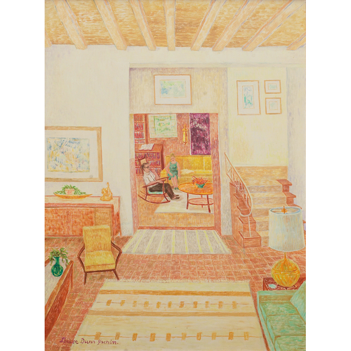 Appraisal: Louise Dunn Yochim American b ''Maurice and Louise at Home