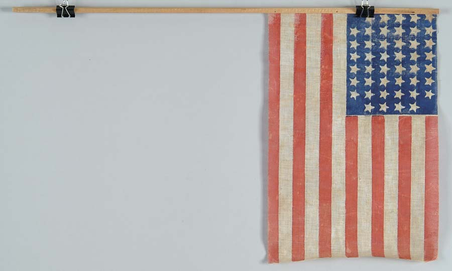 Appraisal: -STAR PARADE FLAG Printed x - on orig stick This