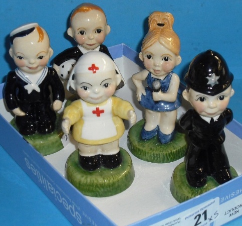 Appraisal: Carltonware figures Spice Girl no Footballer no Policeman no Nurse