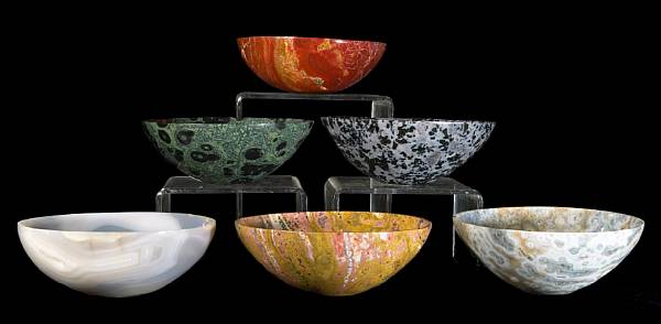 Appraisal: Suite of Six Bowls Madagascar A sampler of bowls representing