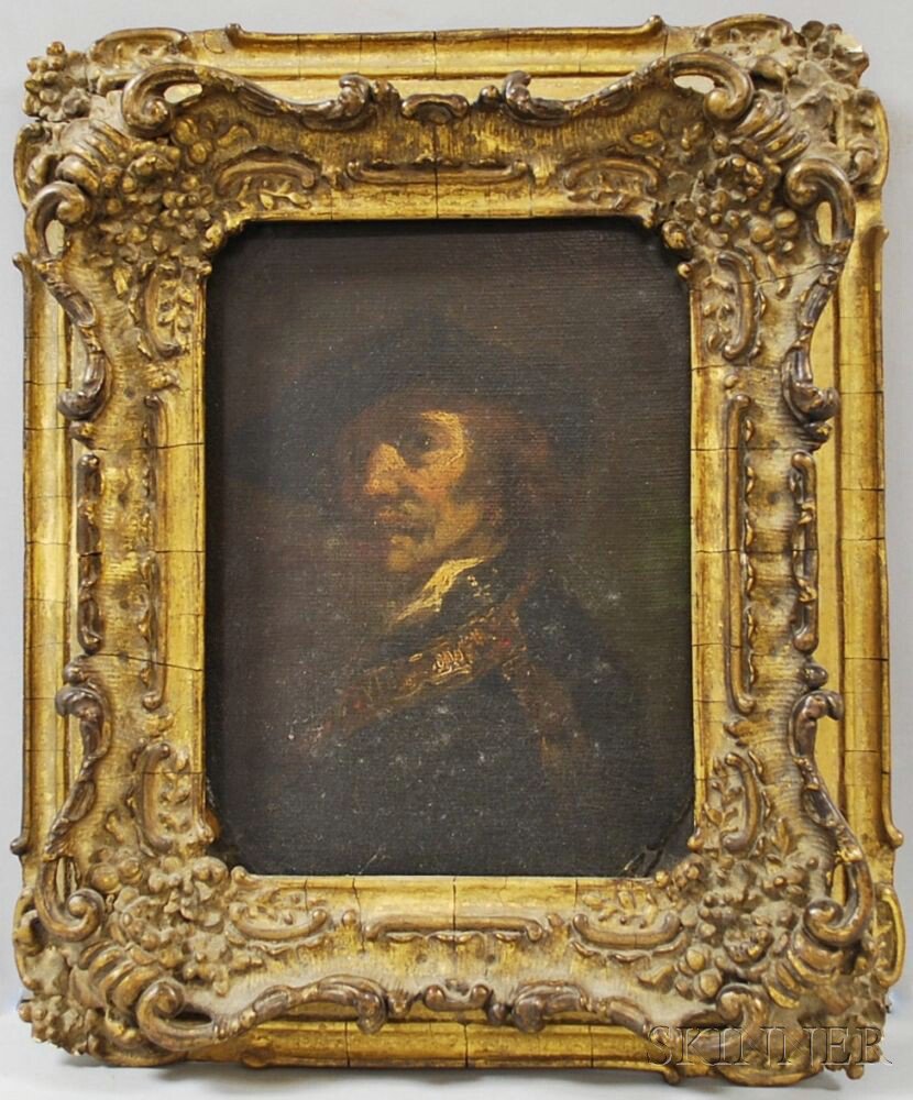 Appraisal: Continental School th th Century Portrait of a Man Unsigned