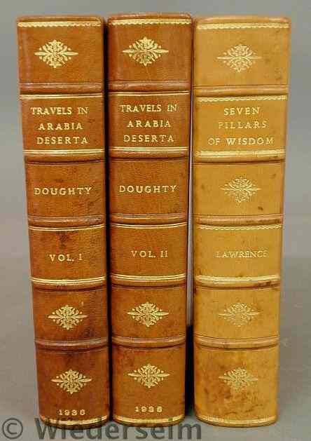 Appraisal: Three books- volumes I II Travels in Arabia Deserta by