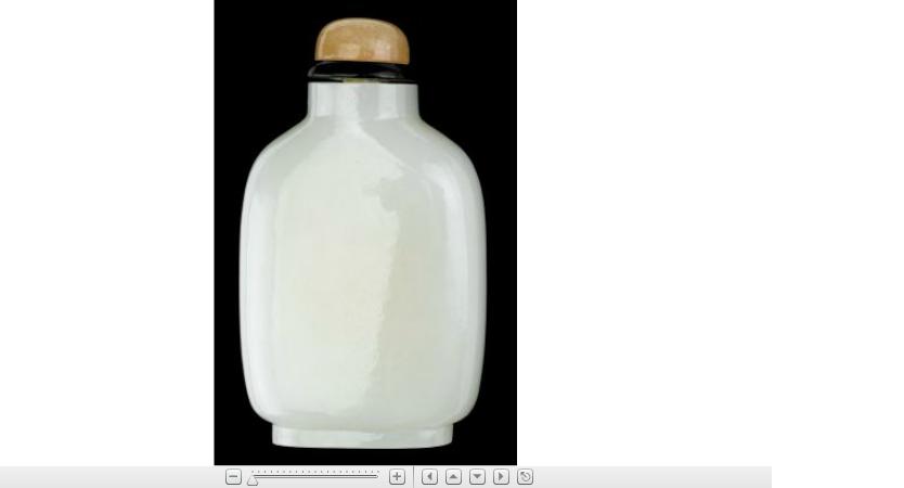 Appraisal: Chinese white jade snuff bottle th century