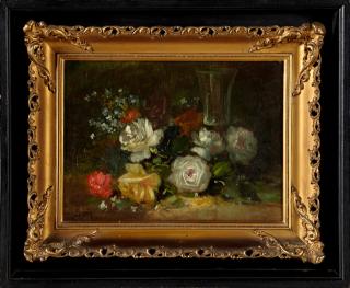 Appraisal: Lenoir Still Life of Flowers on a Table th c