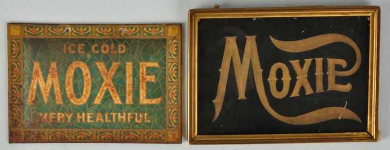 Appraisal: Lot of Early Moxie Signs Includes one pre- sign that