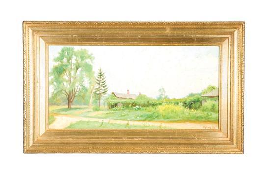 Appraisal: STILLWELL HOME AMERICAN EARLY TH CENTURY Oil on canvas initialed