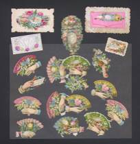 Appraisal: A Lot of Valentine Scraps Lot includes small embossed items