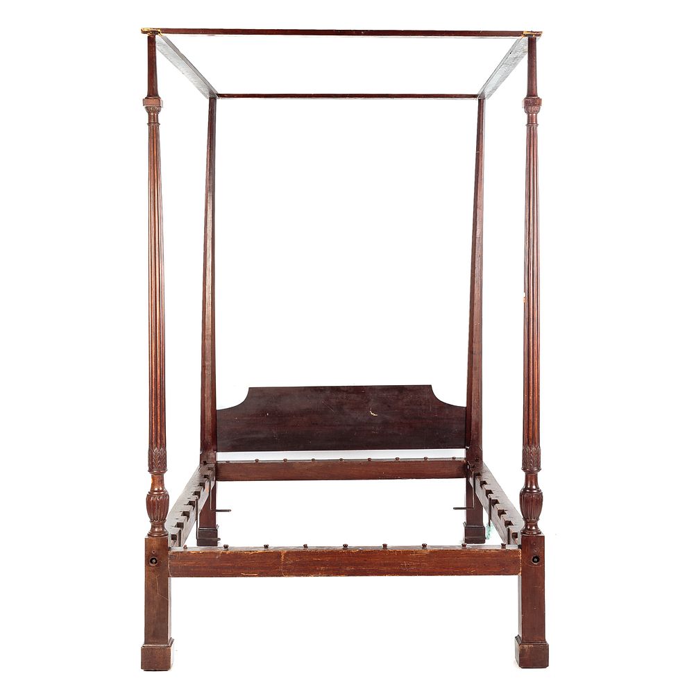 Appraisal: Important American Canopy Bed Attr John Townsend Newport Rhode Island