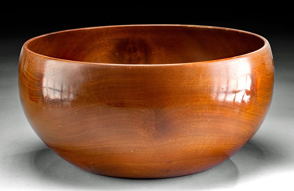 Appraisal: Huge Mid- th C Hawaiian Koa Wood Bowl North Pacific