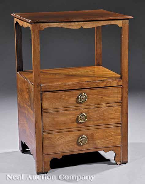 Appraisal: A George III Mahogany Commode Stand early th c rectangular