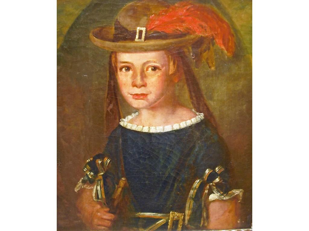 Appraisal: th century Continental school - half portrait of a boy