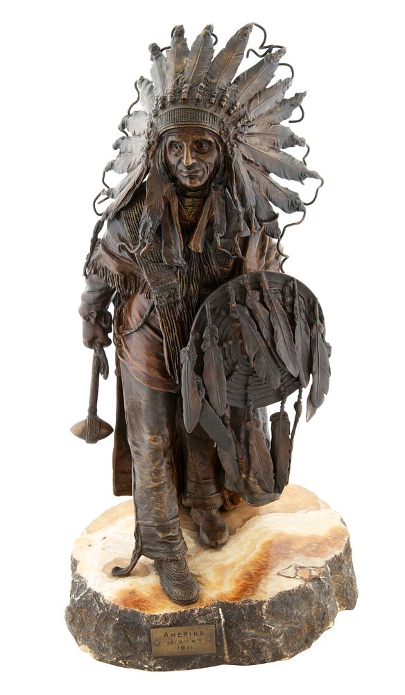 Appraisal: CARL KAUBA AUSTRIAN-AMERICAN - CARL KAUBA AUSTRIAN-AMERICAN - Amerika bronze