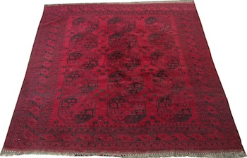 Appraisal: A Large Turkomen Carpet Wool on wool weft red background