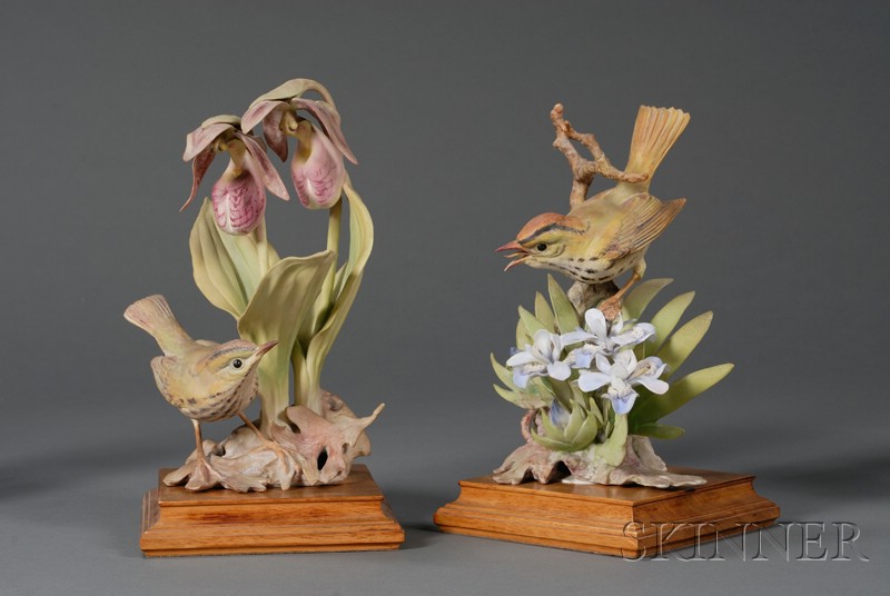 Appraisal: Pair of Royal Worcester Porcelain Dorothy Doughty Models of Birds