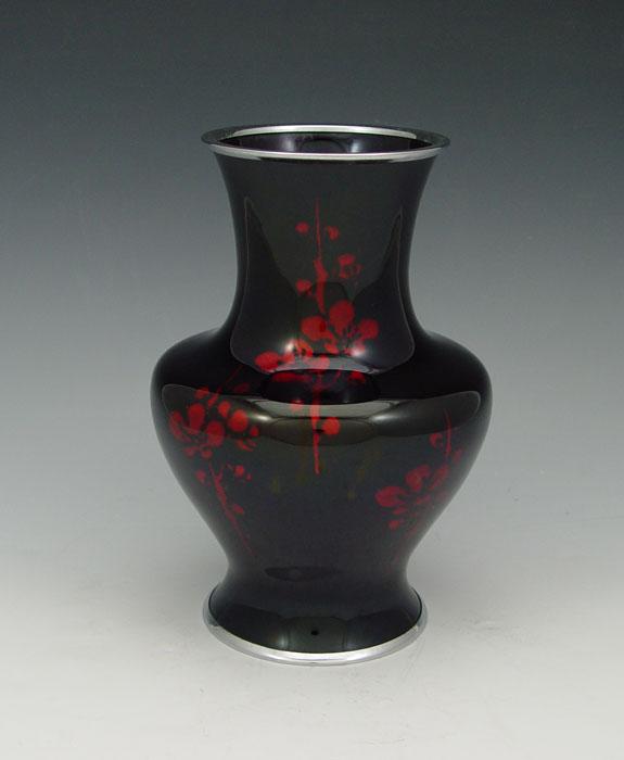 Appraisal: JAPANESE SATO WIRELESS CLOISONNE VASE ''h