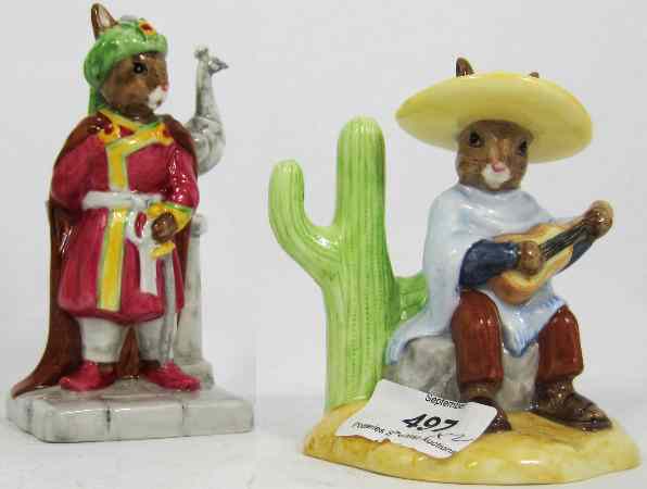 Appraisal: Royal Doulton Bunnykins figures Arabian Night Bunnykins DB And Mexican