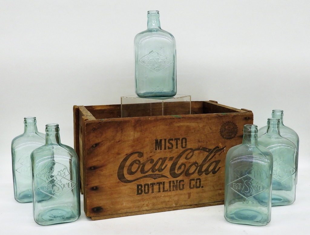 Appraisal: RARE MISTO COCA-COLA NEW ORLEANS CRATE BOTTLES New Orleans Early