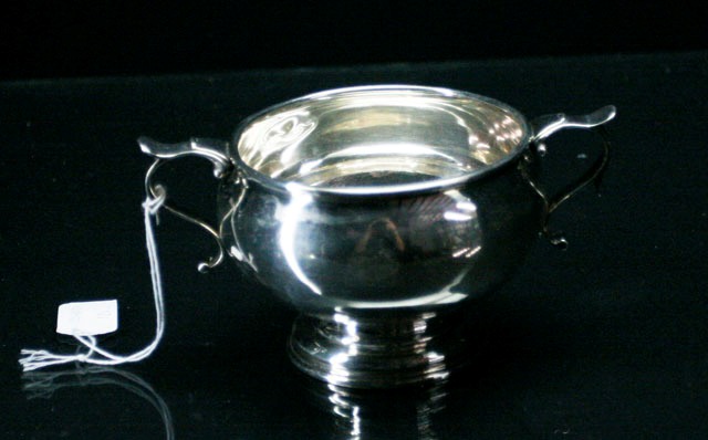 Appraisal: A two handled sugar basin Hardy Bros th century plain