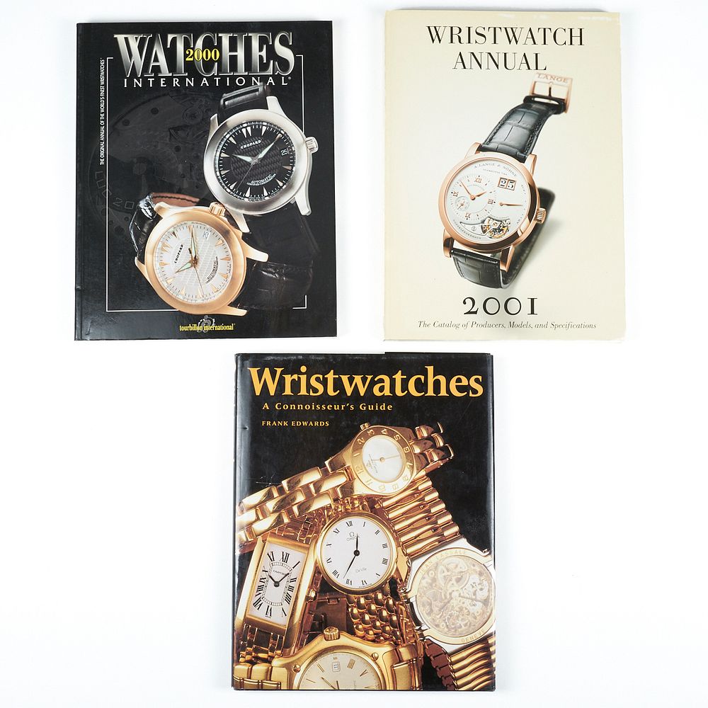 Appraisal: Grp Watches Books Group of three books about wristwatches Includes