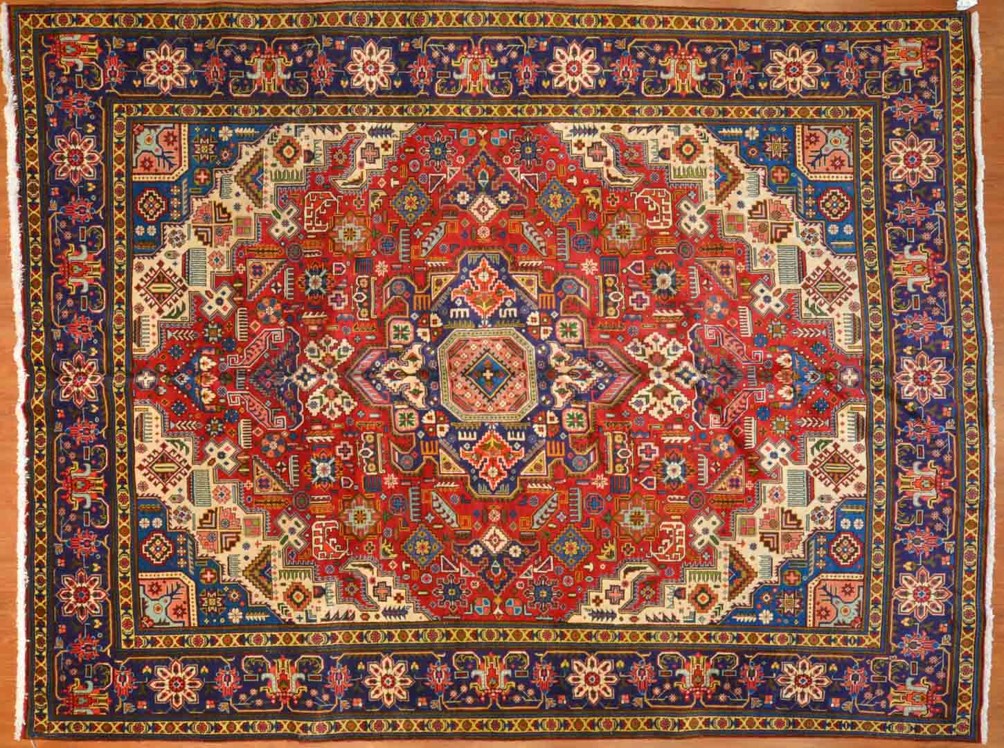 Appraisal: Persian Tabriz carpet approx x Iran modern Condition Like new