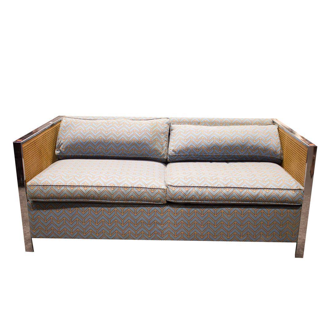 Appraisal: Avery Boardman mid-century style sleeper sofa th century upholstered back