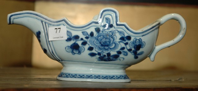 Appraisal: AN TH CENTURY CHINESE BLUE AND WHITE PORCELAIN JUG Boat