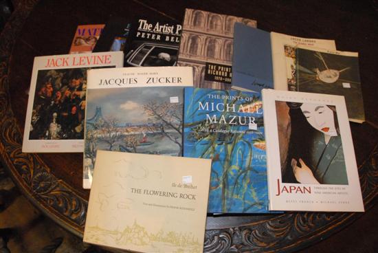 Appraisal: GROUP OF ARTIST SIGNED BOOKS AND CATALOGS