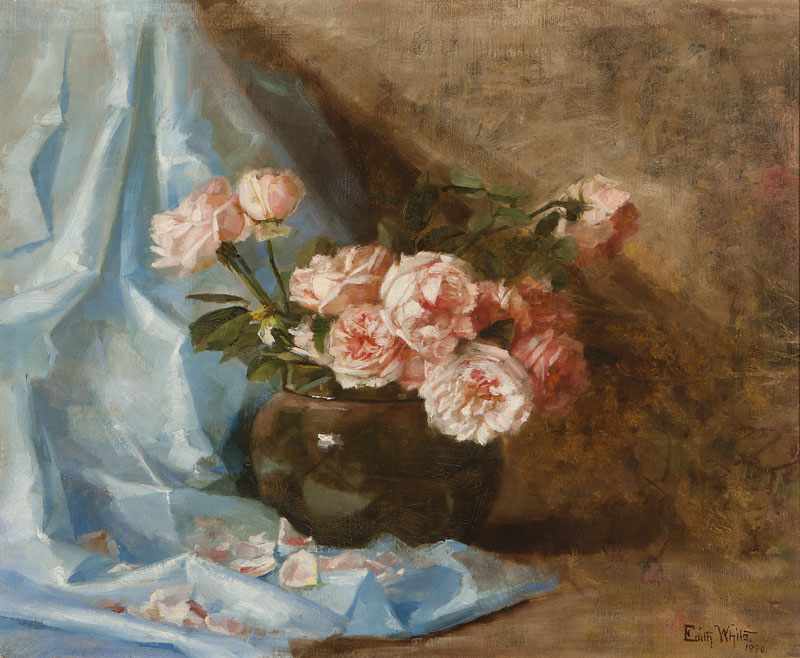 Appraisal: Edith White - Pasadena CA Still Life with a Vase