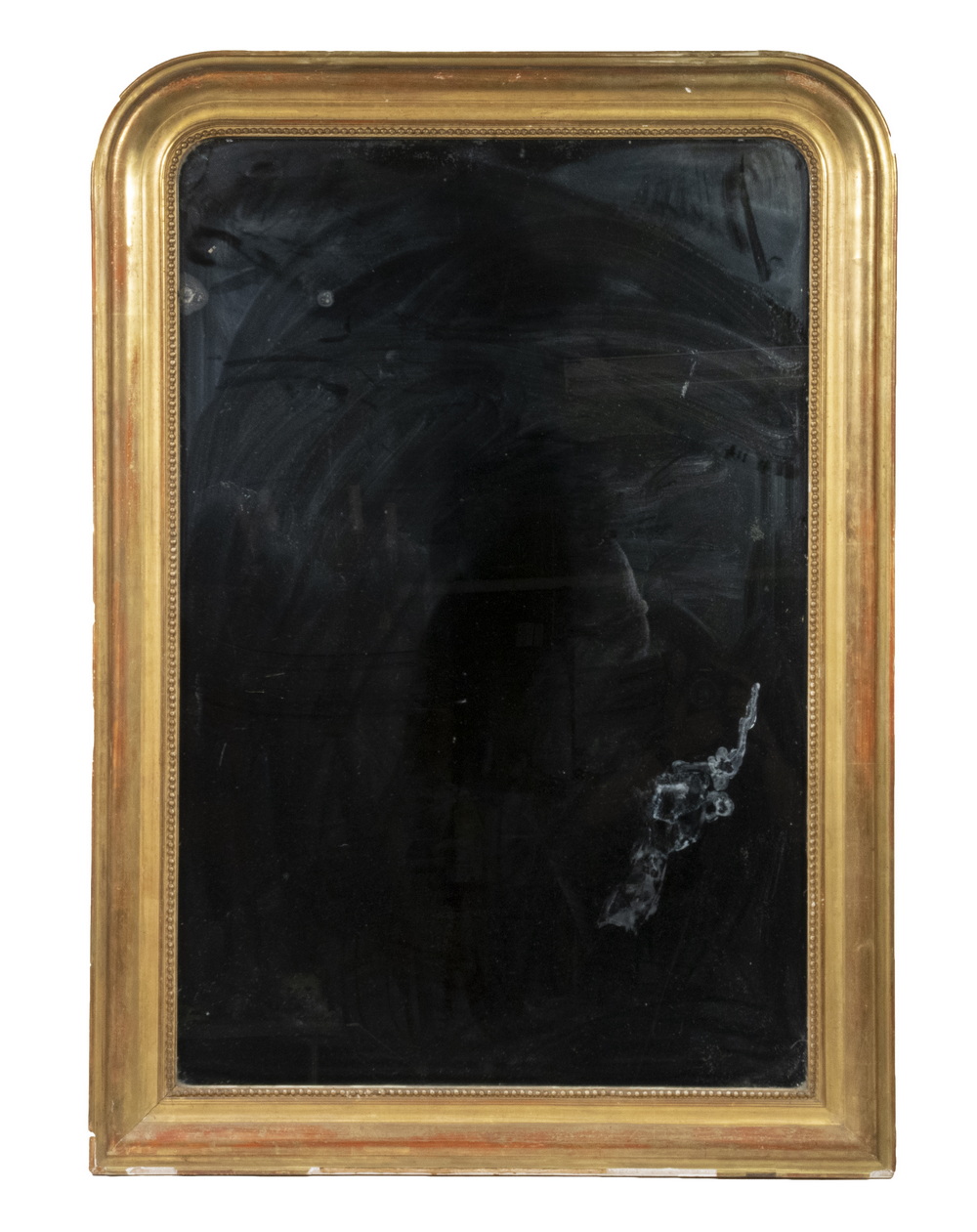 Appraisal: VICTORIAN GOLD LEAF MIRROR th c Wood Framed Mirror with