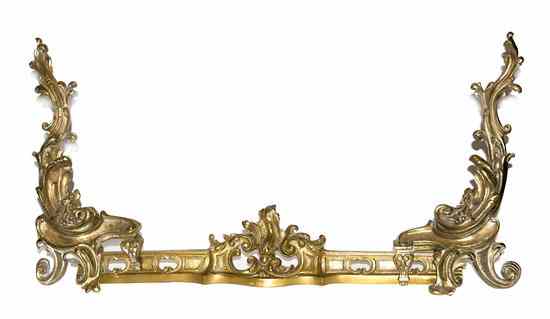 Appraisal: A Pair of Louis XV Style Gilt Bronze Chenets each