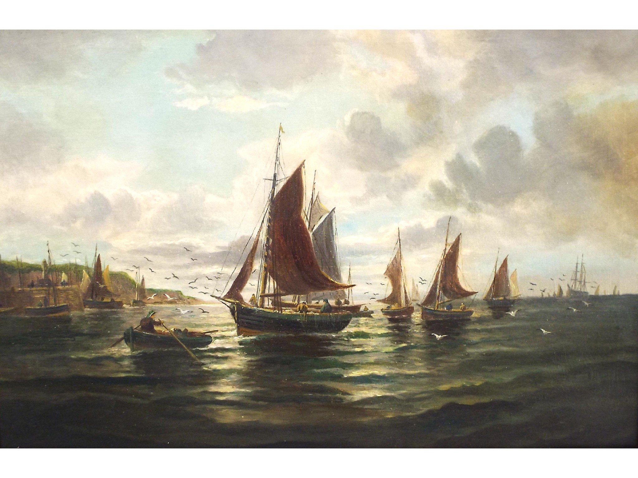 Appraisal: After Bernard Benedict Hemy - - marine study with numerous