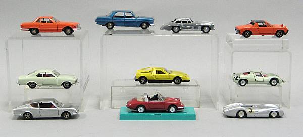 Appraisal: Marklin toy cars Important grouping of German die-cast vehicles from