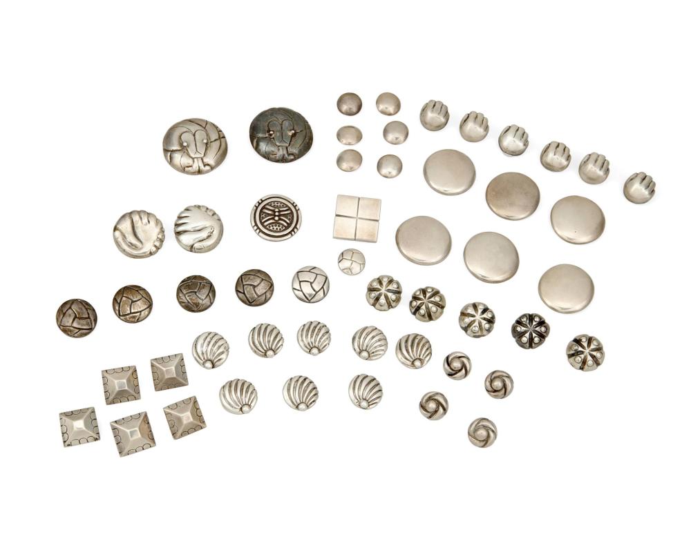 Appraisal: A large group of William Spratling silver buttons William Spratling