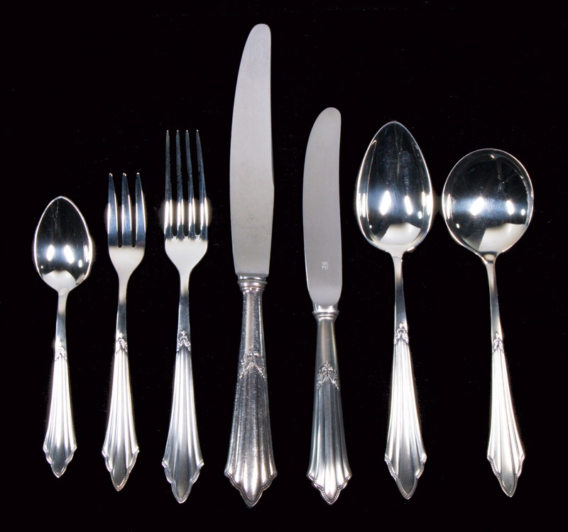 Appraisal: PCS WMF FACHER SILVER-PLATE FLATWARE Pieces of WMF German Silver-Plate