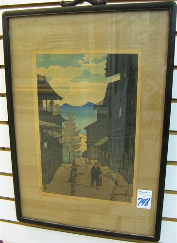 Appraisal: KAWASE BUNJIRO HASUI COLOR WOODCUT Japanese - The Arayu Hot