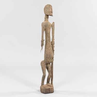 Appraisal: A Large Ancestral Figure Dogon Mali Region Male ancestral figure