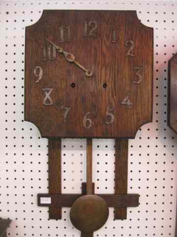 Appraisal: Mission Oak Wall Clock working