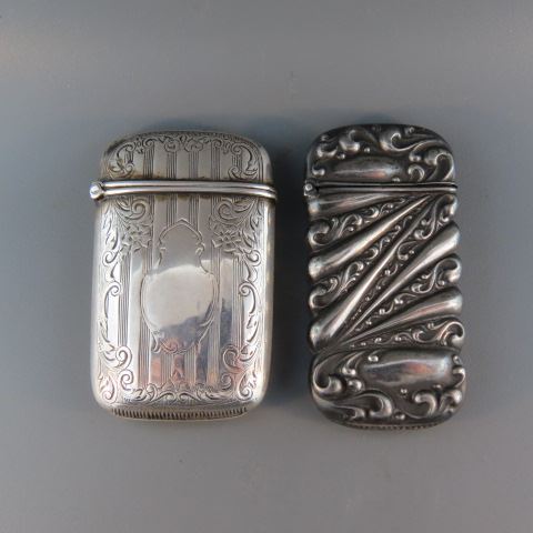 Appraisal: Sterling Silver Match Safes by Hamilton Eastwood Park Company